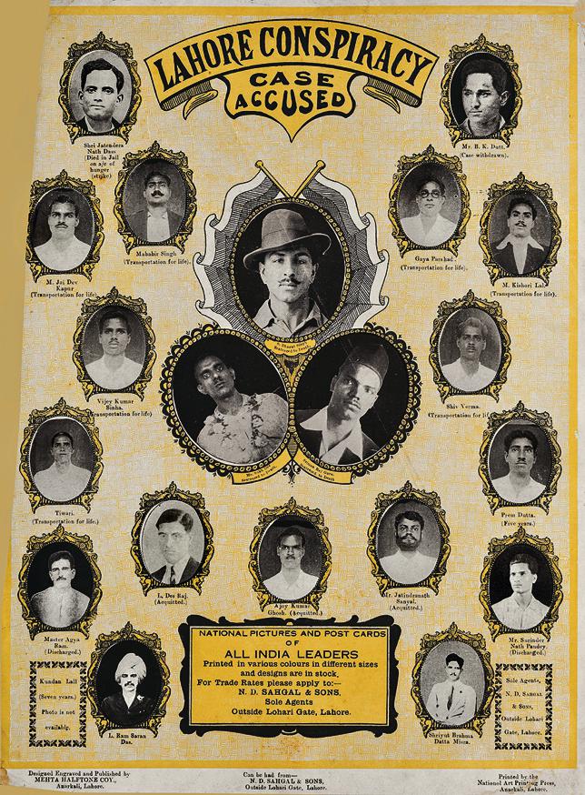 Mehta Half tone Company's design, engraving and published poster of the Lahore Conspiracy Case, c.1932 Mehta Half tone Company's design, engraving and published poster of the Lahore Conspiracy Case, c.1932