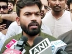 Cockroach Janata Party (CJP) founder Abhijeet Dipke speaks to the media, in New Delhi on Wednesday. CJP chief spokesperson Saurav Das also present.(ANI Video Grab)