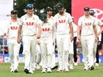 The Australian team after losing to Bangladesh.