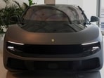 The front of the Ferrari Luce electric car in Maranello, Italy,