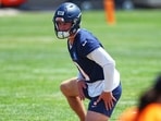 Bo Nix fractured his right ankle during Denver’s playoff win over the Buffalo Bills in January.