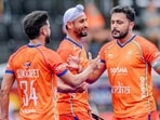Harmanpreet Singh scored twice in India’s 3-1 victory over Wales in Amstelveen, Netherlands on Saturday. (HI)