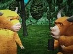 Niu Lai's simple computer-generated animation received ridicule.