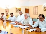 Modi's 'dimaagi naxal' remark set off a political slugfest with Congress leaders labelling the new terminology a “sure sign of desperation. (In picture: Congress President and Rajya Sabha LoP Mallikarjun Kharge with party MPs P Chidambaram, Jairam Ramesh, Pramod Tiwari and Manish Tewari and others) Modi's 'dimaagi naxal' remark set off a political slugfest with Congress leaders labelling the new terminology a “sure sign of desperation. (In picture: Congress President and Rajya Sabha LoP Mallikarjun Kharge with party MPs P Chidambaram, Jairam Ramesh, Pramod Tiwari and Manish Tewari and others)