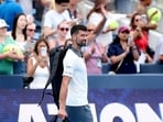 Novak Djokovic of Serbia leave the court after losing to Thiago Agustin Tirante of Argentina during day 5 of the Cincinnati Open(Getty Images via AFP)