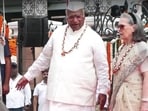 The complaint said, ‘Sonia Gandhi appeared to make gestures and communicate with persons present in a manner which, prima facie, appeared to an objection to the continuation of the rendition.” (ANI videograb)