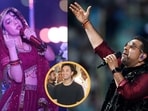 Singers Jasmine Sandals and Shankar Mahadevan and (inset) Abhishek Sharma at the opening ceremony of UPT20 league in Lucknow Singers Jasmine Sandals and Shankar Mahadevan and (inset) Abhishek Sharma at the opening ceremony of UPT20 league in Lucknow