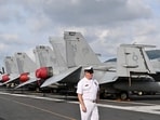 Unverified USS George Washington photos raise questions about ship conditions, while its long overhaul highlights wider US Navy maintenance pressures.. (Photo by Nhac NGUYEN / AFP)