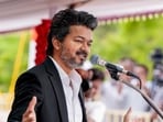 Tamil Nadu Chief Minister C Joseph Vijay addresses the 80th Independence Day celebrations at Fort St. George, in Chennai.