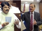 BCI chairman Manan Kumar Mishra (L) on Saturday apologised over the enrollment move after CJI Surya Kant (R) slammed the Bar Council.