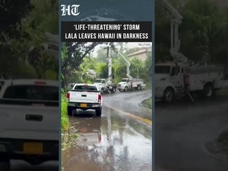 Emergency Crews Work As Hurricane Lala Leaves Thousands Without Power In Hawaii