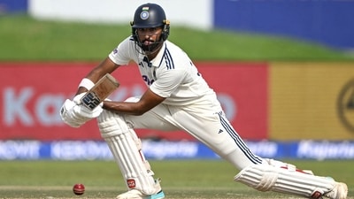 Devdutt Padikkal resumed from his overnight score of 131 and went on to add 36 runs. (AFP) Devdutt Padikkal resumed from his overnight score of 131 and went on to add 36 runs. (AFP)