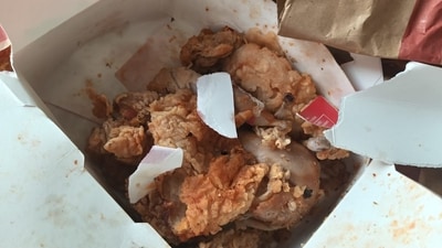 KFC chicken came under food safety inspection in Mangaluru. (ANI) KFC chicken came under food safety inspection in Mangaluru. (ANI)