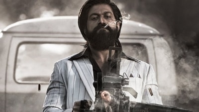 Yash plays Rocky Bhai in Prashanth Neel's KGF. Yash plays Rocky Bhai in Prashanth Neel's KGF.