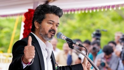 Tamil Nadu BJP president Nainar Nagenthran faces criticism over remarks made at a party event in Chennai about CM C Joseph Vijay (PTI) Tamil Nadu BJP president Nainar Nagenthran faces criticism over remarks made at a party event in Chennai about CM C Joseph Vijay (PTI)