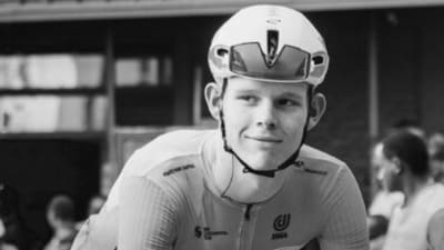 British cyclist Finlay Tarling died after a collision during the eighth stage of the Volta a Portugal on Friday. (X/ @cpacycling) British cyclist Finlay Tarling died after a collision during the eighth stage of the Volta a Portugal on Friday. (X/ @cpacycling)