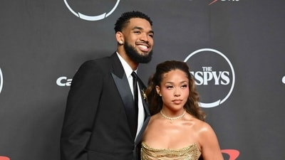 US basketball player Karl-Anthony Towns and US model and socialite Jordyn Woods attend the 2026 ESPY Awards at the David H. Koch Theater at Lincoln Center in New York. (AFP) US basketball player Karl-Anthony Towns and US model and socialite Jordyn Woods attend the 2026 ESPY Awards at the David H. Koch Theater at Lincoln Center in New York. (AFP)