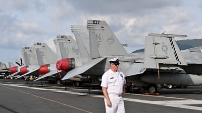 Unverified USS George Washington photos raise questions about ship conditions, while its long overhaul highlights wider US Navy maintenance pressures.. (Photo by Nhac NGUYEN / AFP) (AFP) Unverified USS George Washington photos raise questions about ship conditions, while its long overhaul highlights wider US Navy maintenance pressures.. (Photo by Nhac NGUYEN / AFP) (AFP)