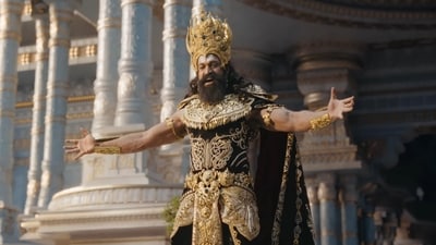Yash plays Ravana in the new adaptation of the Ramayana. Yash plays Ravana in the new adaptation of the Ramayana.