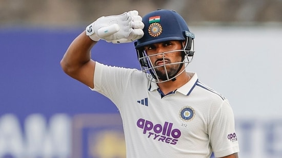Dhruv Jurel celebrates his half-century on day two.