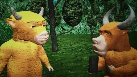 Niu Lai's simple computer-generated animation received ridicule.