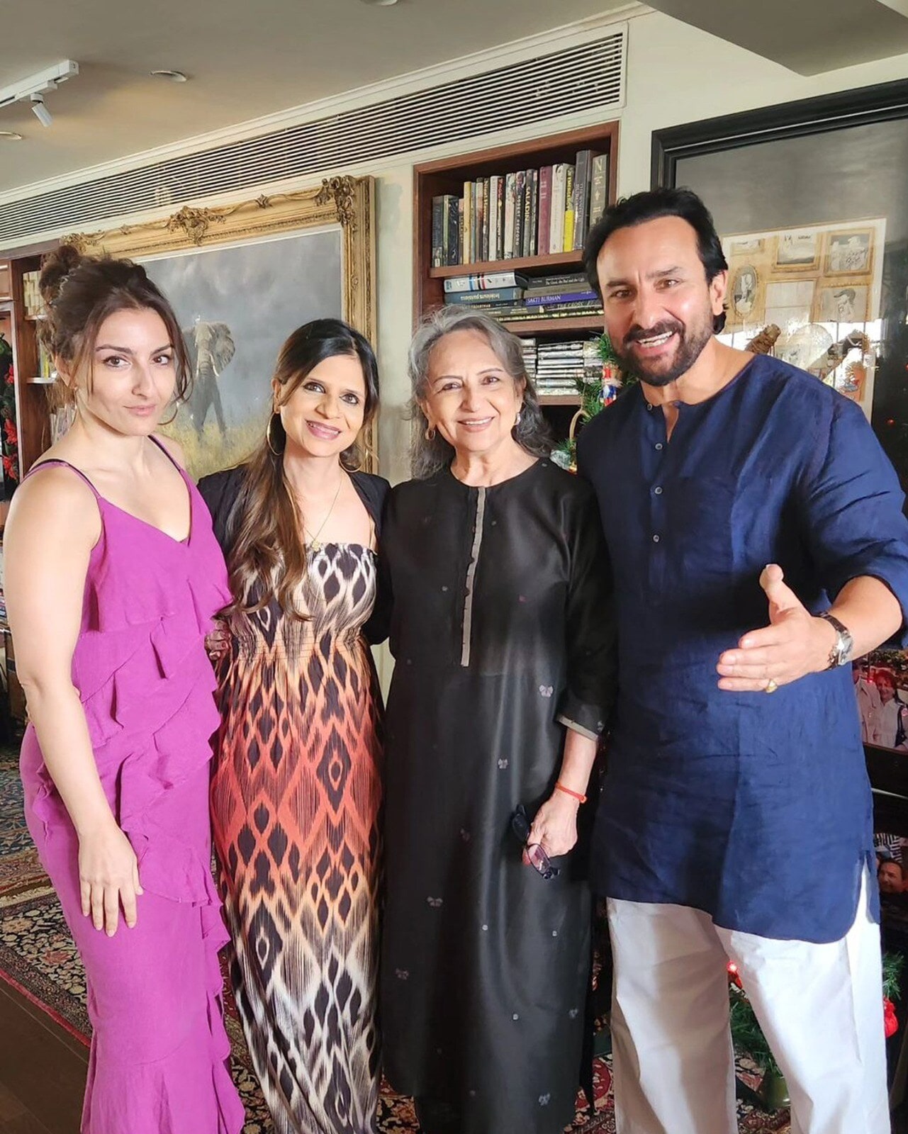 Sharmila Tagore with her children Saif Ali Khan, Soha Ali Khan and Saba Pataudi. Sharmila Tagore with her children Saif Ali Khan, Soha Ali Khan and Saba Pataudi.