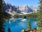 After two memorable days in Waterton, we headed to Banff National Park. Our son had planned a 7-km hike from Lake Louise to the Plain of Six Glaciers. Knowing the trail would be demanding, he bought us hiking shoes and trekking poles. (AFP File)