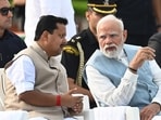 New Delhi, India - Aug. 16, 2026: Prime Minister Narendra Modi with BJP National President Nitin Nabin during former Prime Minister Atal Bihari Vajpayee's death anniversary at his memorial 'Sadaiv Atal', in New Delhi, India, on Sunday, August 16, 2026. (Photo by Arvind Yadav/ Hindustan Times)