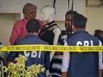 CBI officials during the recreation of the crime scene in Twisha Sharma death case, at the accused Giribala Singh's residence, in Bhopal, Madhya Pradesh, Monday, June 1, 2026. 