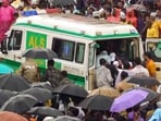 The incident took place at the temple as devotees gathered there.