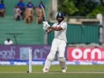 India's Devdutt Padikkal plays a shot on day two of the first Test cricket match between India and Sri Lanka, in Galle, Sri Lanka, Sunday India's Devdutt Padikkal plays a shot on day two of the first Test cricket match between India and Sri Lanka, in Galle, Sri Lanka, Sunday