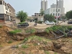 Residents allege poor planning and lack of temporary relief, while GMDA says drainage work is almost complete and will resume in September. (HT)