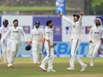 India's captain Shubman Gill celebrates taking a catch to dismiss Sri Lanka's Kamindu Mendis during the day three of the first cricket test match India's captain Shubman Gill celebrates taking a catch to dismiss Sri Lanka's Kamindu Mendis during the day three of the first cricket test match