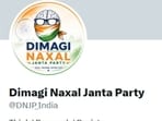 Screengrabs of "Dimagi Naxal Party" X account