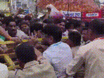 The incident occurred as lakhs of devotees gathered in the temple to offer prayers on the occasion of Shravan Somwar and Nag Panchami.