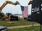 Groundbreaking for the southern Ohio data-center complex in March.