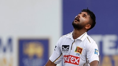 Sonal Dinusha got out shortly after his century. He made 100. (ANI Pic Service) Sonal Dinusha got out shortly after his century. He made 100. (ANI Pic Service)