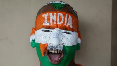 Indian cricket fan Sudhir Kumar Chaudhary at the venue. (ANI Pic Service) Indian cricket fan Sudhir Kumar Chaudhary at the venue. (ANI Pic Service)