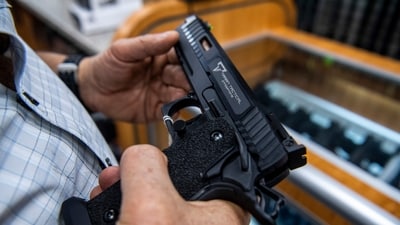 FILE - New York can continue to enforce laws banning firearms in sensitive locations, a federal appeals court ruled Friday, Dec. 8, 2023 in its first broad review of a host of new gun rules passed in the state after a landmark Supreme Court ruling last year.(AP Photo/Brittainy Newman, File) (AP) FILE - New York can continue to enforce laws banning firearms in sensitive locations, a federal appeals court ruled Friday, Dec. 8, 2023 in its first broad review of a host of new gun rules passed in the state after a landmark Supreme Court ruling last year.(AP Photo/Brittainy Newman, File) (AP)