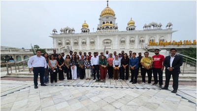 Media representatives and social media influencers visit destinations included in Delhi Tourism’s newly curated spiritual and heritage circuits during a familiarisation tour.