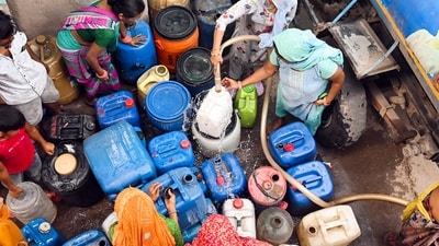 The Delhi Jal Board (DJB) currently treats and pumps a massive 1,000 million gallons per day (MGD) of potable water against a peak summer demand of 1,250 MGD. (ANI) The Delhi Jal Board (DJB) currently treats and pumps a massive 1,000 million gallons per day (MGD) of potable water against a peak summer demand of 1,250 MGD. (ANI)