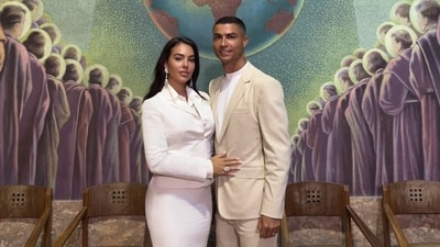 Georgine Rodriguez and Cristiano Ronaldo on their wedding day. Georgine Rodriguez and Cristiano Ronaldo on their wedding day.