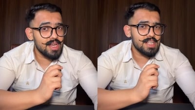 A man explained why the best time to look for a new job was when employees felt secure in their current role. (Instagram/rethinkwithayush)