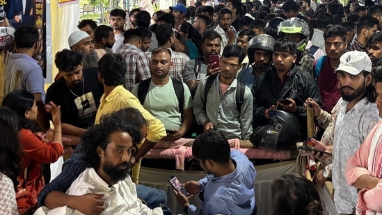 Jharkhand protest Highlights: Student leader Devendra Nath Mahto during an indefinite hunger strike in Ranchi. Jharkhand protest Highlights: Student leader Devendra Nath Mahto during an indefinite hunger strike in Ranchi.