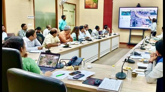 The inter-department meeting held in Lucknow. (Sourced)