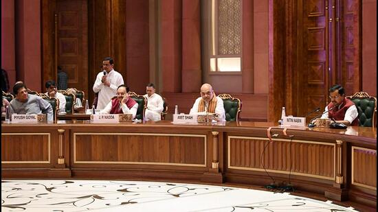 The new team sees the return of Union minister Piyush Goyal as national treasurer, and by turning to an experienced and senior hand, the party may be strengthening what it sees as a relative weakness. (@tarunchughbjp X/ANI)
