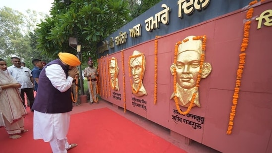 Mann also paid tribute to freedom fighters and recalled Punjab's role in India's Independence movement. 