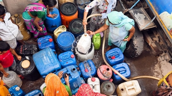 The Delhi Jal Board (DJB) currently treats and pumps a massive 1,000 million gallons per day (MGD) of potable water against a peak summer demand of 1,250 MGD. (ANI)