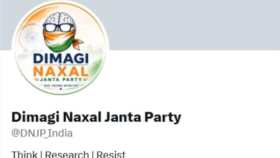 Screengrabs of "Dimagi Naxal Party" X account (Screengrab/X/@DNJP_India)