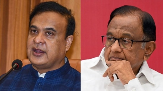 Sarma called P Chidambaram a “pure Naxal” after the former home minister’s remarks on PM Modi’s “dimagi Naxal” comment in his Independence Day speech. (ANI)